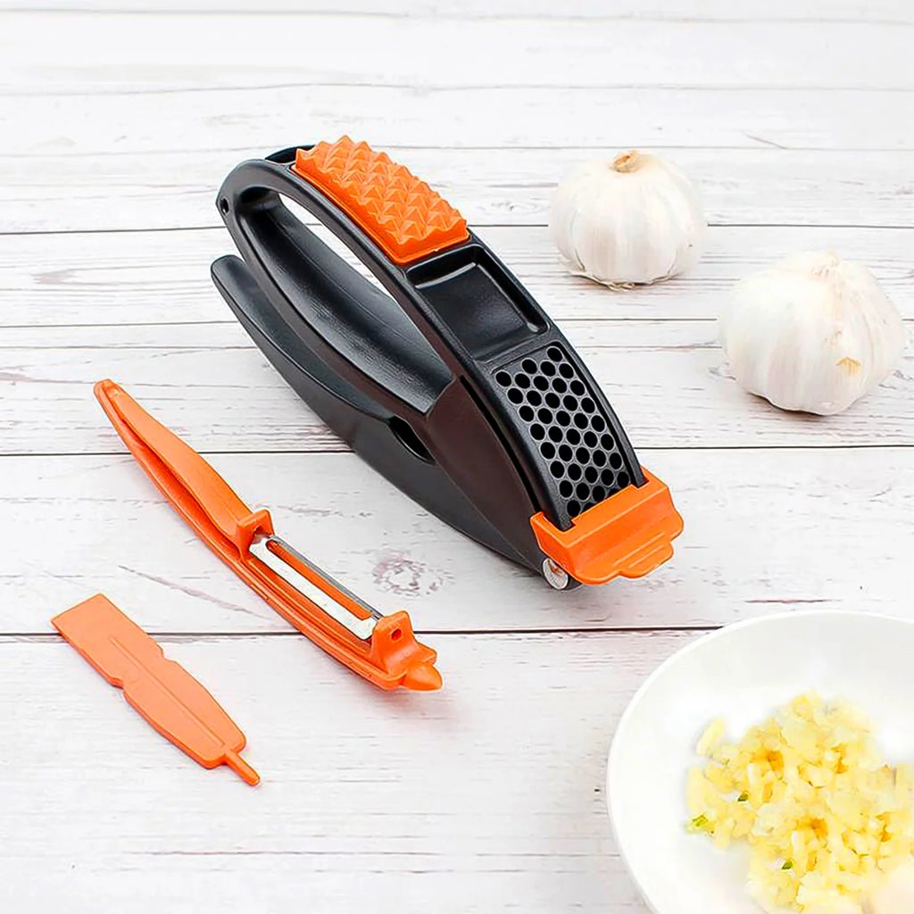 Multifunctional Garlic Press & Crusher | Easy Garlic Mincing Tool for Kitchen (1 Pc)