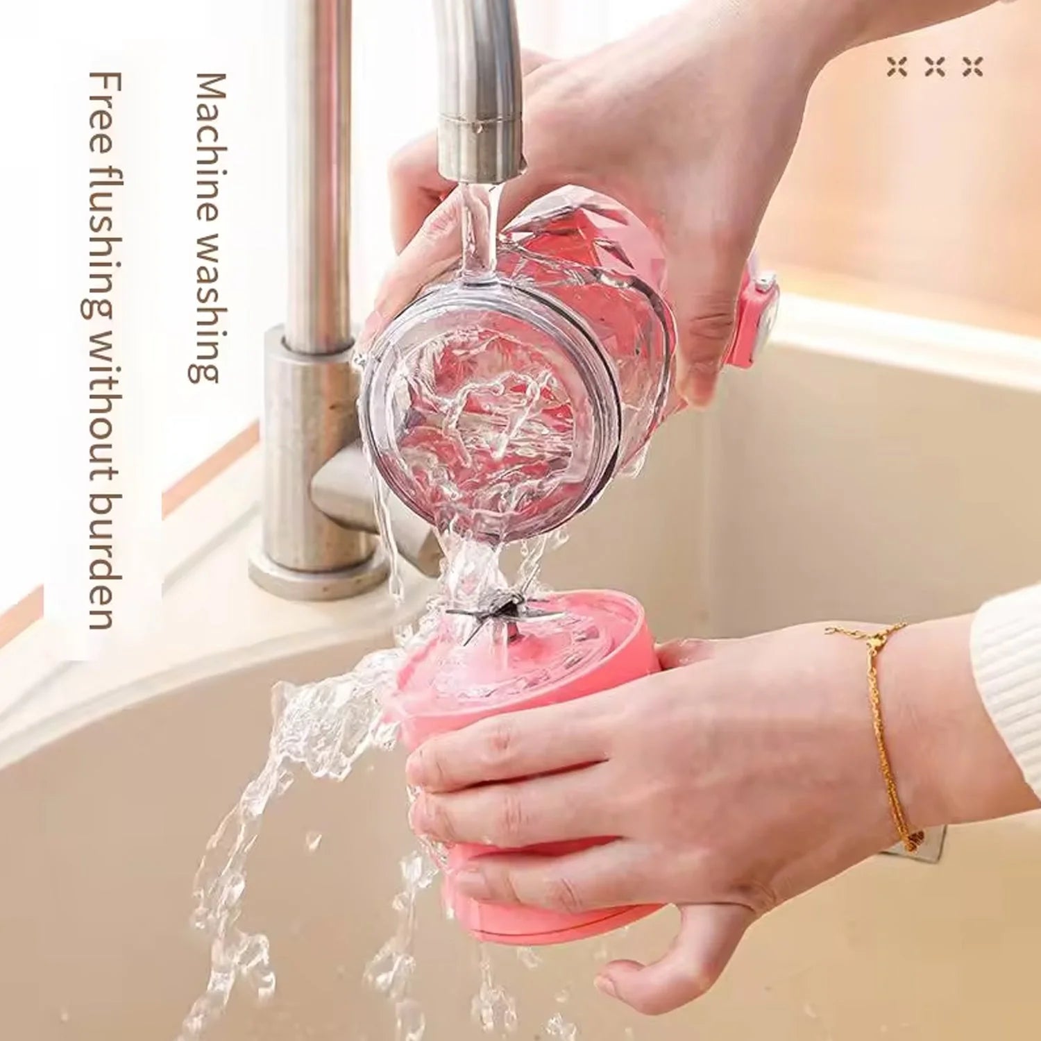 Electric Crusher Juicer 600ML – 8 Blades Power with Multicolor LED Light | Fast & Smooth Blending