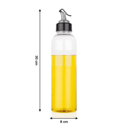 1L Oil Dispenser Bottle with Lid & Drip-Free Spout | Leak-Proof Plastic Cooking Oil Dispenser