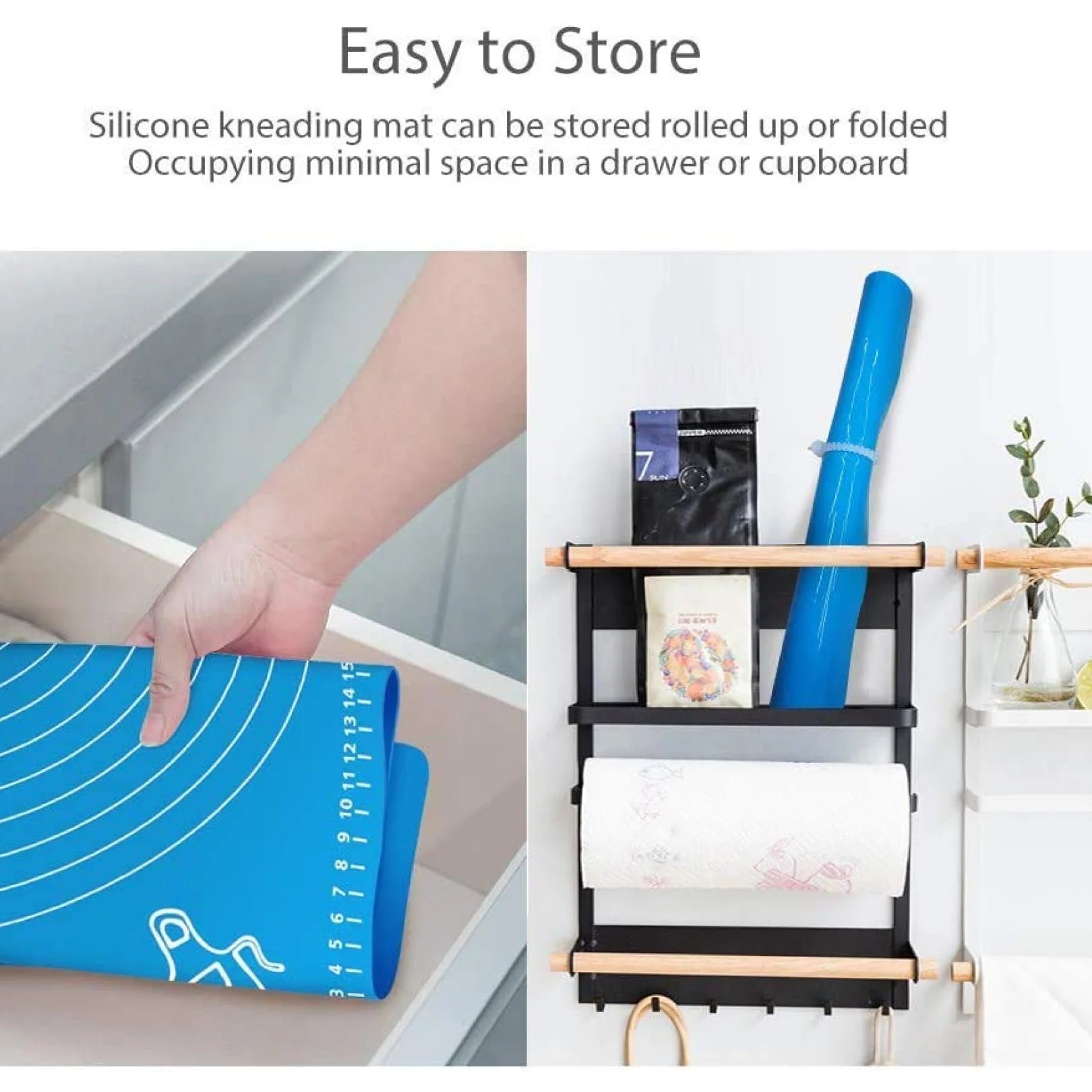 Non-Slip Silicone Rolling Mat for Chapati, Roti & Baking | Heat Resistant Fondant & Dough Sheet