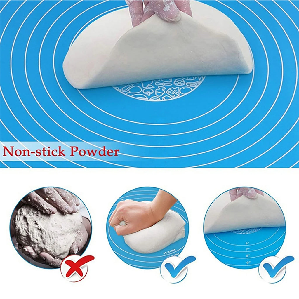 Non-Slip Silicone Rolling Mat for Chapati, Roti & Baking | Heat Resistant Fondant & Dough Sheet