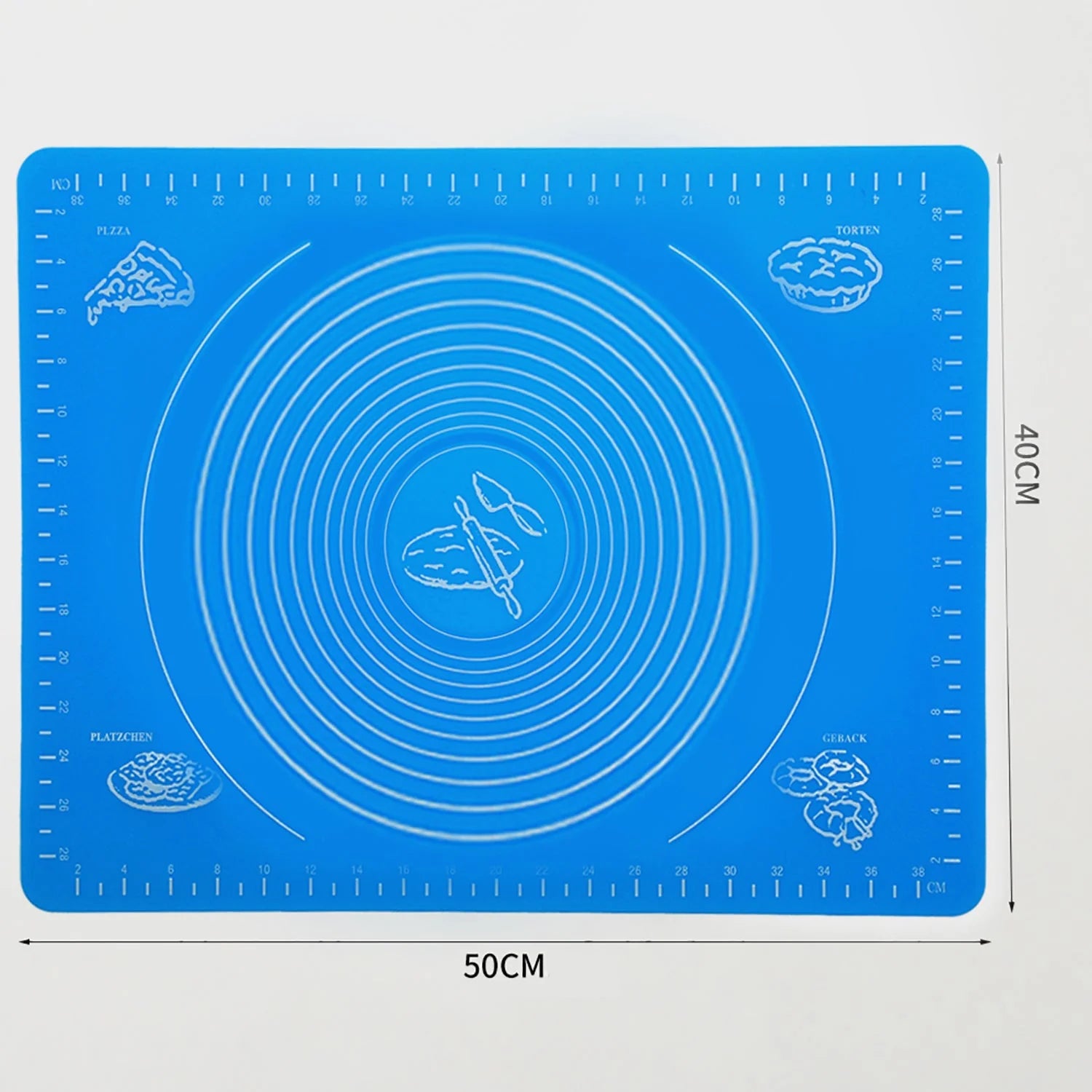 Non-Slip Silicone Rolling Mat for Chapati, Roti & Baking | Heat Resistant Fondant & Dough Sheet
