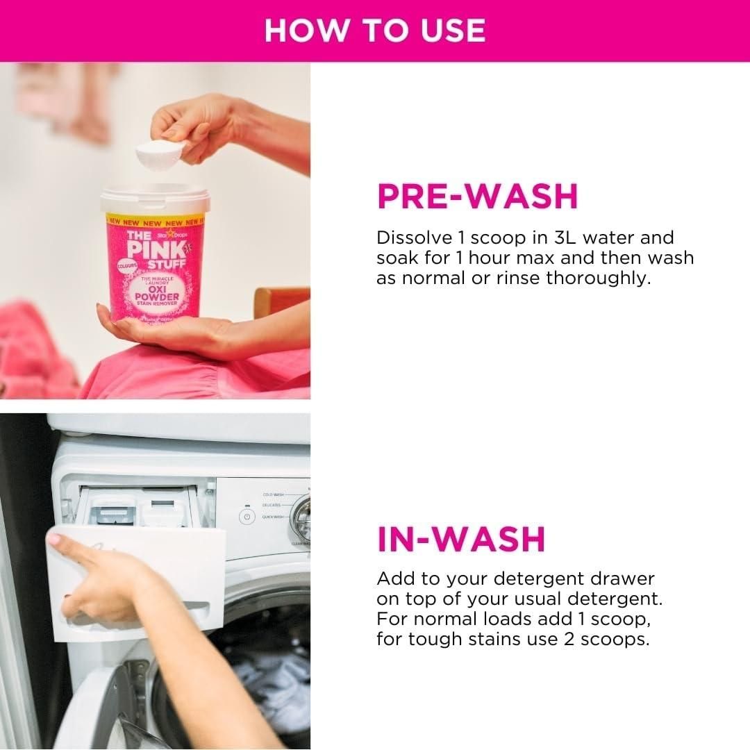 Hyper Concentrated Pink Stuff Stain Remover Powder 100 gm (Pack of 2)